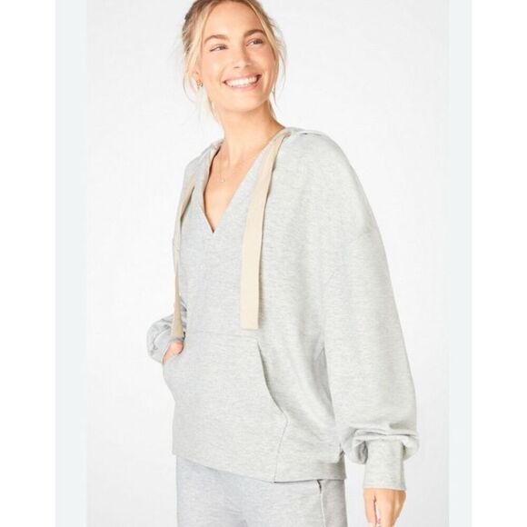 Fabletics Ariana hoodie - light gray - baggy cut - L - Picture 2 of 10